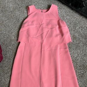 Pink loft scallop dress
